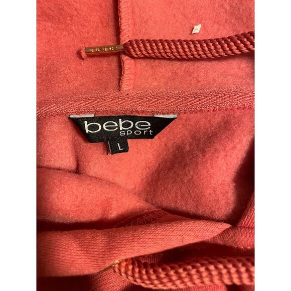 BeBe Pink Y2K Pullover sparkly hoodie size Large - Picture 5 of 8